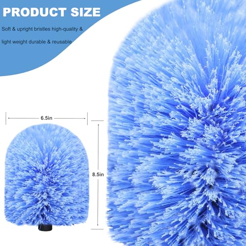 Tonmp Cobweb Duster Head - Washable Nylon Brush for Extension Poles