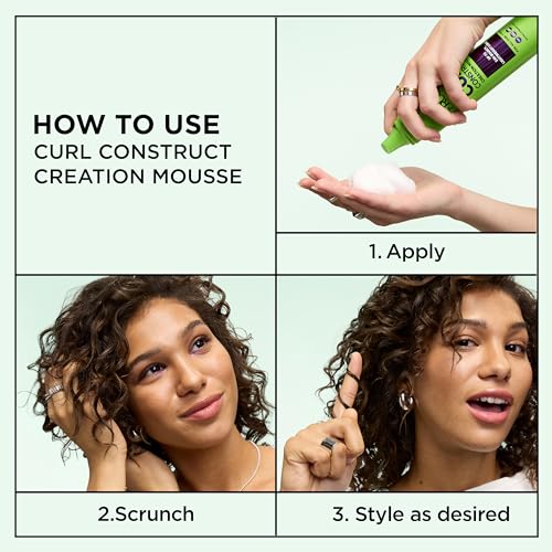 Garnier Fructis Curl Construct Mousse for Wavy & Curly Hair, 6.8 oz