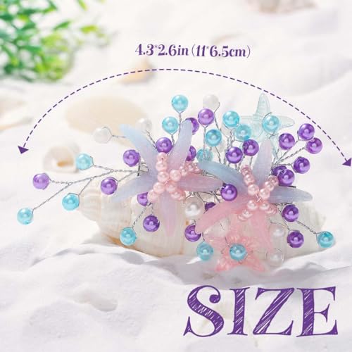 Campsis Starfish Pearl Wedding Hair Clip & Bridal Barrette