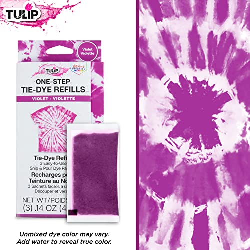 Tulip One-Step Tie-Dye Kit - Violet, 3 Dye Refill Packs