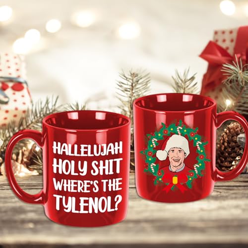 Holy Christmas Vacation Mug - Funny Holiday Coffee Cup - 11oz Novelty White Elephant Gift