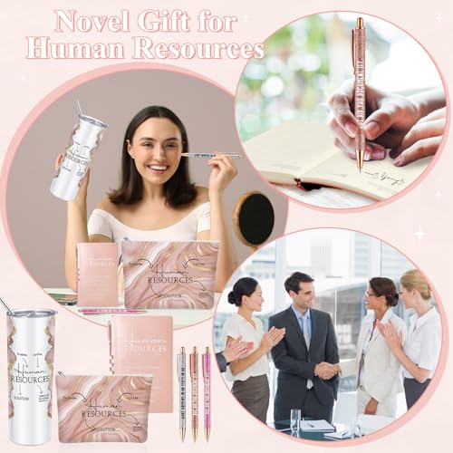Pink Human Resources Appreciation Gift Set for Women - 6 Piece Office Gift Basket