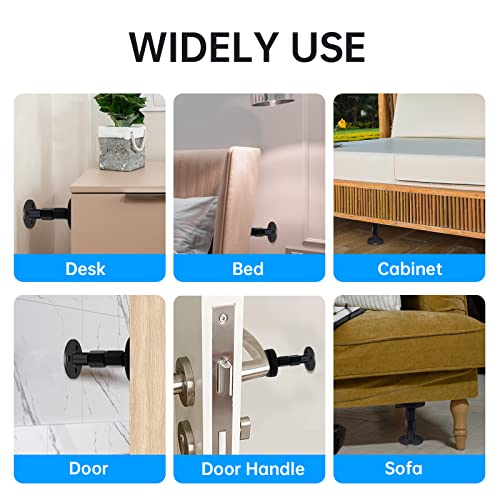 LveSunny Adjustable Headboard Stoppers - 4 Pack Bed Noise Reducers