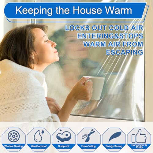 Thermal Shrink Window Insulation Film Kit - 5 Pack (47"x315")