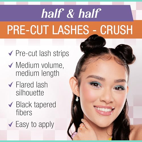 Ardell Winks Pre-Cut Half Eyelashes - Wispy Cat Eye False Lashes 1 Pack