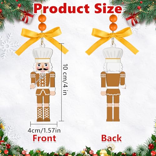 Chef Nutcracker Christmas Ornament - 4" Baking Decoration