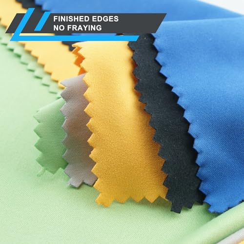 Eco-Fused Microfiber Cleaning Cloths - 5 Pack for Glasses & Lenses