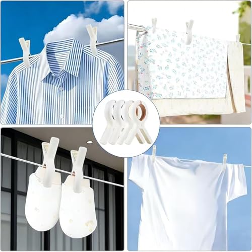 8 Pcs Beach Towel Clips for Sunbeds, Windproof Plastic Lounge Chair Pegs
