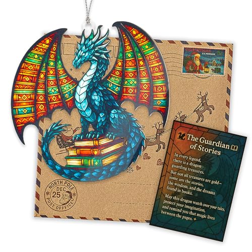 RUSATEN Book Lovers Christmas Ornament 2026 – Holiday Keepsake Gift for Readers