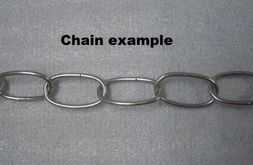 Kichler 2996PN Accessory Chain Standard Gauge 36-Inch, Polished Nickel