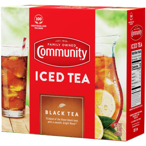 Community Coffee Porch Breeze Orange Pekoe Black Tea Bags - 100 Count (Pack of 12)