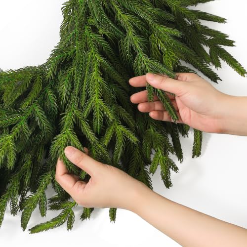 26-Inch Norfolk Pine Wreath - Artificial Christmas Wreath for Front Door - Variation of THIS listing