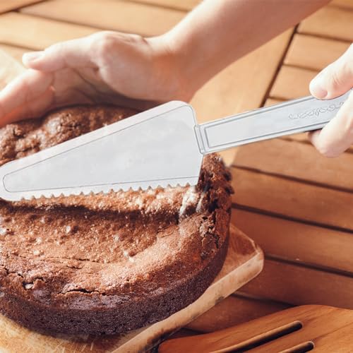 6 Pack Disposable Plastic Cake Cutters - Lightweight Pie Servers for Events