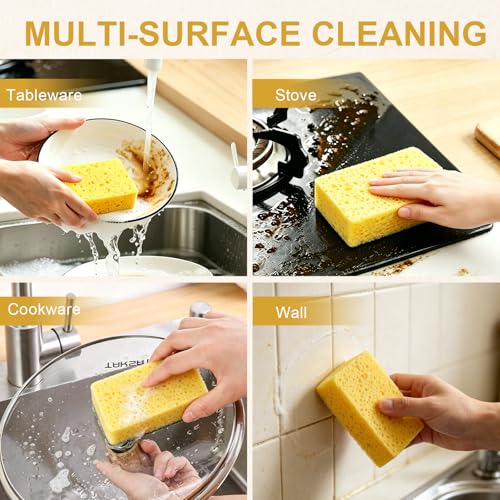 Vekniqo Cellulose Cleaning Sponges for Caraway Cookware - 4 Pack