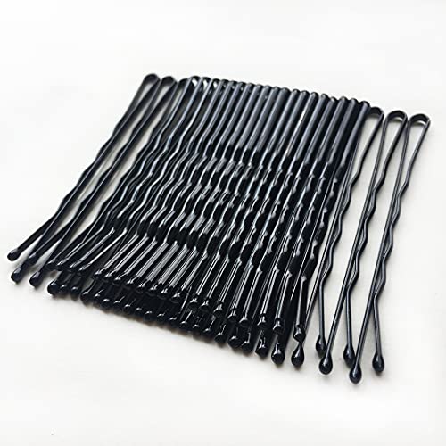 Reazana 200 Pcs Black Bobby Pins with Case - Secure Hold Hair Styling