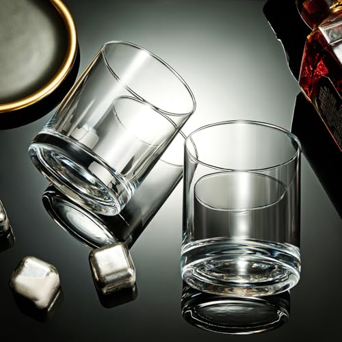 FrutPunch Set of 2 Old Fashioned Whiskey Glasses - Classic Engraved Barware