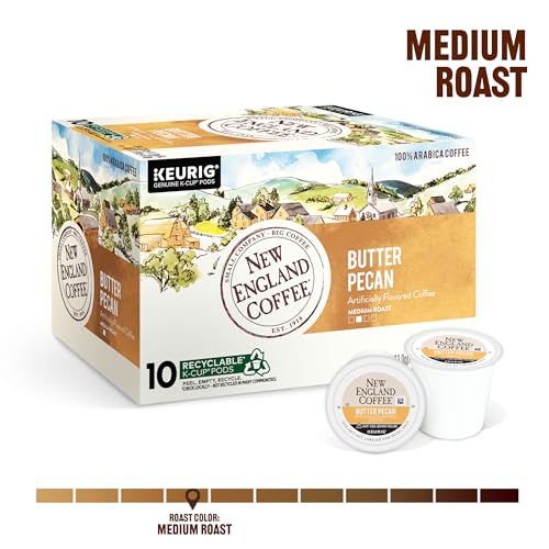 Butter Pecan Coffee Pods - New England Coffee, 10 Count