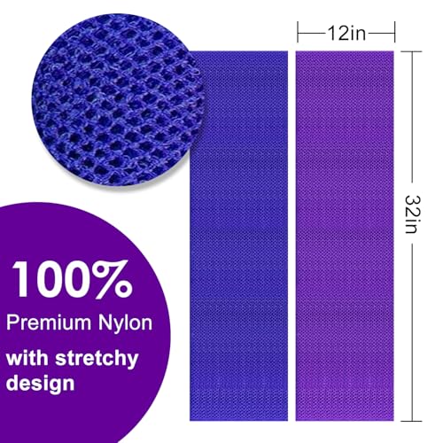 THURLADY African Exfoliating Net Sponge 2 Pack - Nylon Body Scrubber