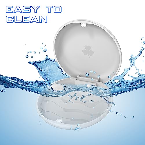 JJOVCE Orthodontic Mouthguard and Dental Retainer Case - White