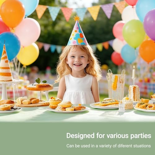 Sage Green Disposable Tablecloths - 4 Pack, 54x108 Inch for Rectangle Tables