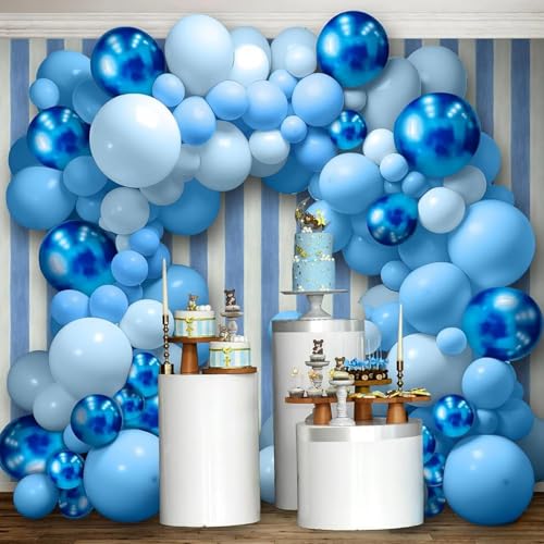 Blue Balloons Arch Kit - 130Pcs Royal Blue Balloon Garland