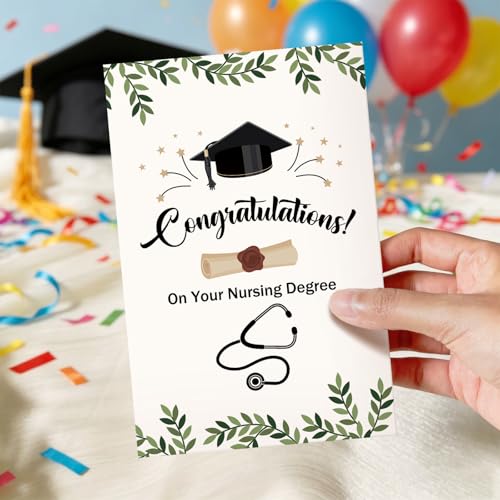 Nursing Degree Graduation Card for New Nurse Graduate - RYYike