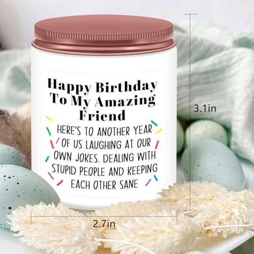 Amazing Friend Birthday Scented Candle - Best Gift for Women & Men