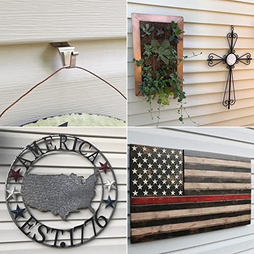 Aminigram 24-Pack Heavy Duty Vinyl Siding Hooks for Outdoor Decor