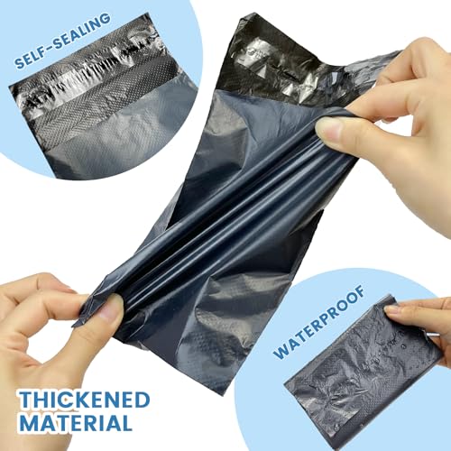 JoseHana 100 Pack Grey Disposable Feminine Sanitary Disposal Bags Self-Sealing