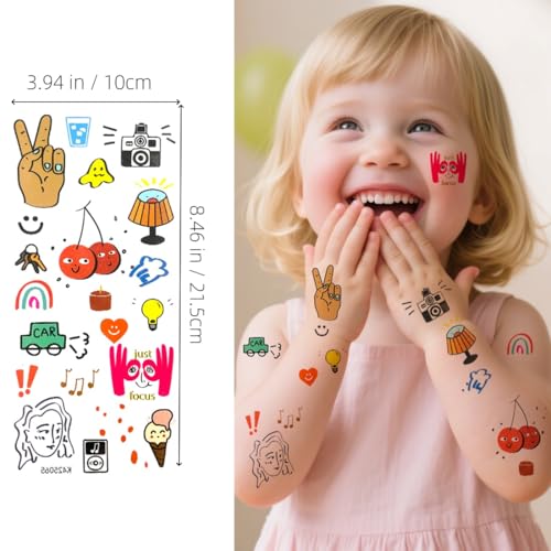 Glow in the Dark Temporary Tattoos for Kids 210 Pcs
