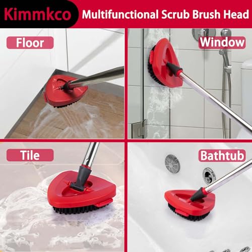 2-Pack Spin Mop Replacement Scrub Brush Head for O-Cedar EasyWring