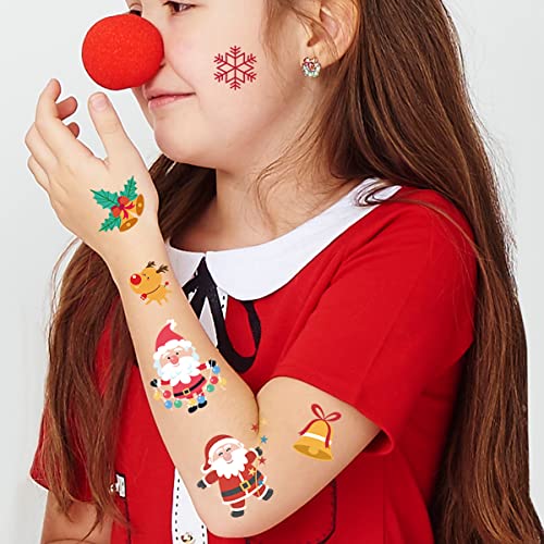 Awinmay Christmas Temporary Tattoos for Kids - 240 Pcs Party Favors