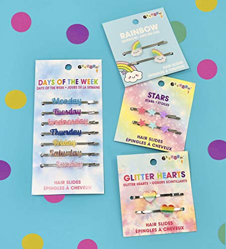 iscream Happiest Rainbows Embellished Hair Slides Set of 2