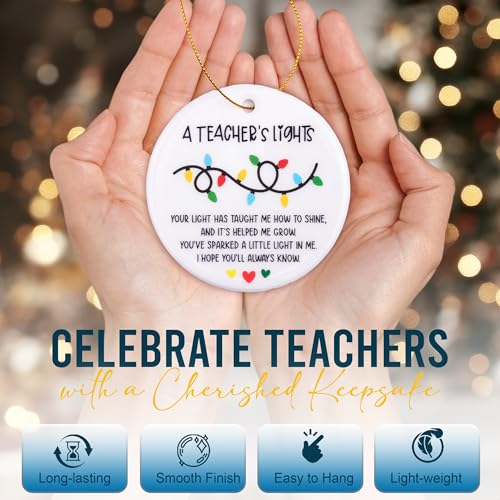 2025 Teacher Ornament – Meaningful Christmas Gift for Educators