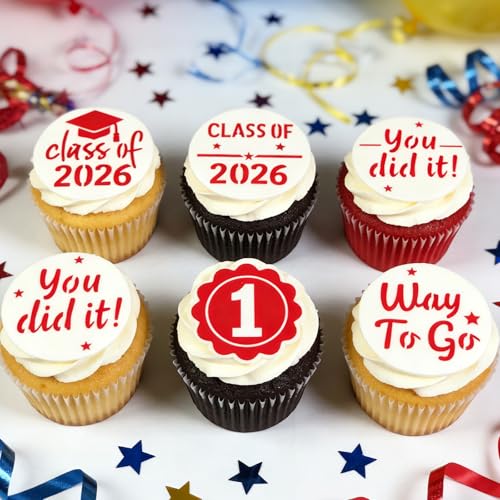 2026 Graduation Cookie Stencils - 56 Reusable Baking Templates