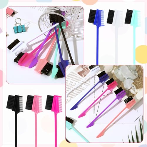 21-Piece Hair Edge Brush and Comb Set, Double-Sided Styling Tools
