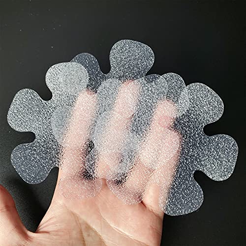 SANKEMU Transparent Non-Slip Bathtub Stickers, 20-Piece 3.94-Inch Safety Grips