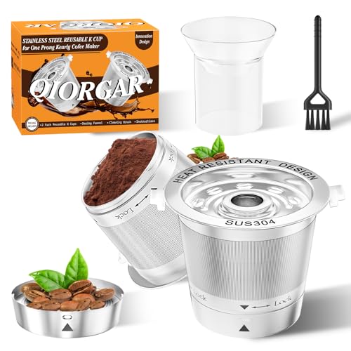 2 Pack Stainless Steel Reusable K-Cups for Keurig 1.0 Coffee Machines