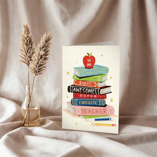 Ogeby Teacher Appreciation Card - Funny Thank You Card for Teachers