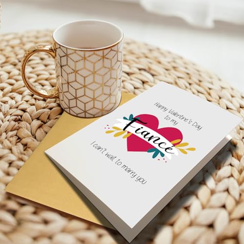 Fiance Valentine's Day Greeting Card - I Can't Wait to Marry You