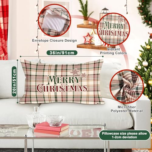 Christmas King Pillowcase Set of 2 | 20x36 Decorative Lumbar Covers
