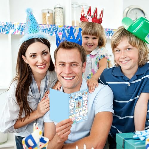 Fill in The Blanks Father's Day Card for Dad from Kids - 5.3 x 8 inch