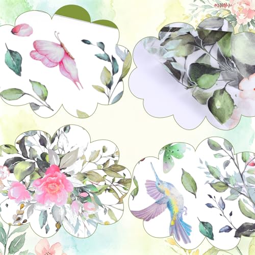 Reusable Floral Window Clings - 6 Sheets Summer Decor