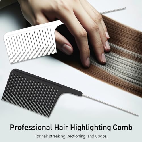 Kootinn Professional Rat Tail Hair Styling Comb with Stainless Steel Pin