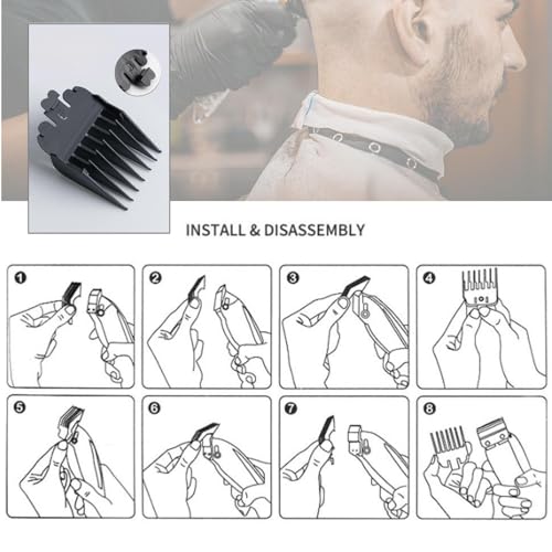 Hair Clipper Guide Comb 3/8 Inch 10mm Replacement Guard for Wahl