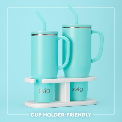 Swig Life 40oz Mega Mug, 40oz Tumbler with Handle and Straw, Extra Large Insulated Tumblers, Cup Holder Friendly Travel Mug (Saturdays In Fayetteville)