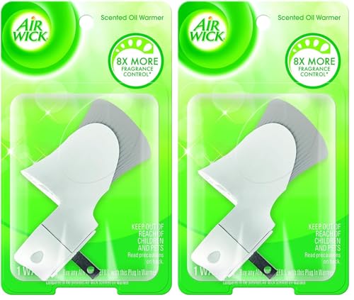 Air Wick Plug In Scented Oil Warmer with Essential Oils - 2 Pack