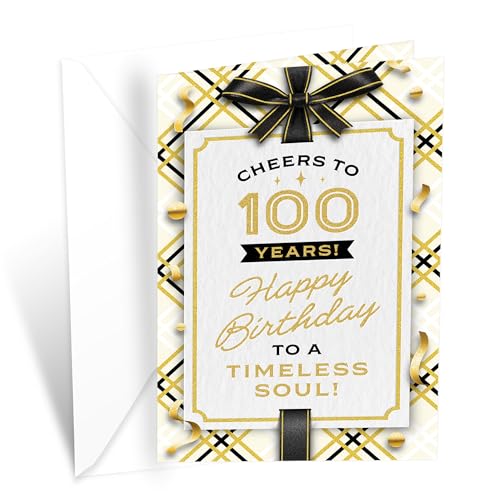 100th Birthday Card - Eco-Friendly, Premium Card Stock, Made in USA
