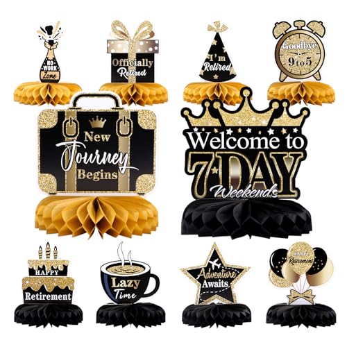 Retirement Honeycomb Centerpieces - 10 Unique Table Decorations