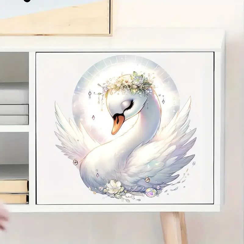 Floral Toilet Seat Sticker Decal - Waterproof Bathroom Decor